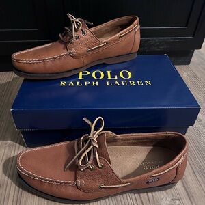 Polo by Ralph Lauren Tan Boat Shoes for Men